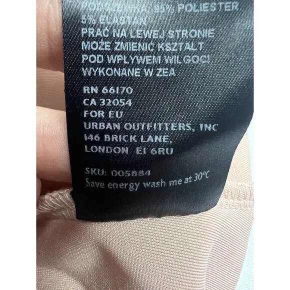 Urban Outfitters Velvet Pink Mini Dress Size M Spaghetti Strap Party Holiday Y2K - Picture 9 of 9